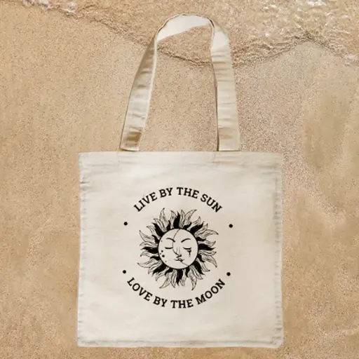 Sun + Moon Canvas Tote